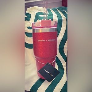 Stanley x Starbucks Japan Sakura Pink Glitter Tumbler